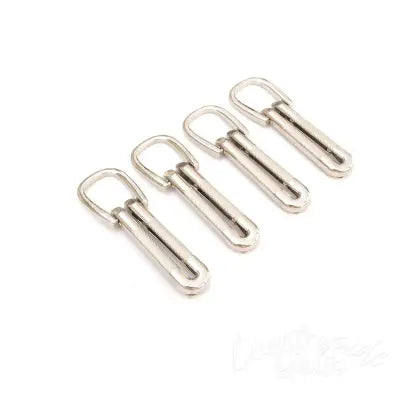 Four Textured Loop Strap Connectors Nickel