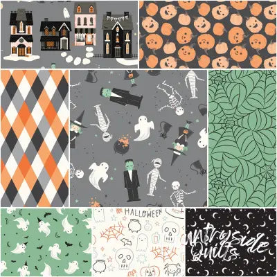 Frank and Friends 1 Yard Bundle Gray, 8pcs