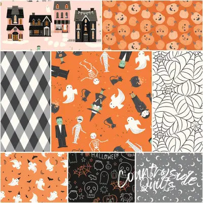 Frank and Friends 1 Yard Bundle Orange, 8pcs