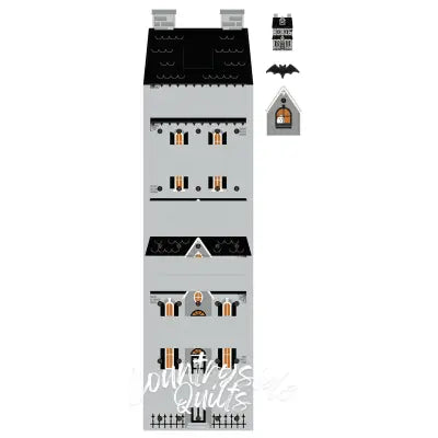 Frank and Friends 28 1/4 x 68 1/2" Haunted House Countdown Felt Panel"