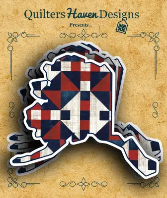 Freedom Quilt Sticker Alaska 6pk