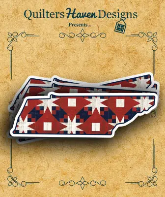 Freedom Quilt Sticker Tennessee 6pk