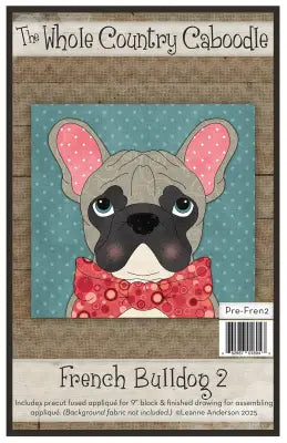 French Bulldog 2 Precut Fused Applique Pack