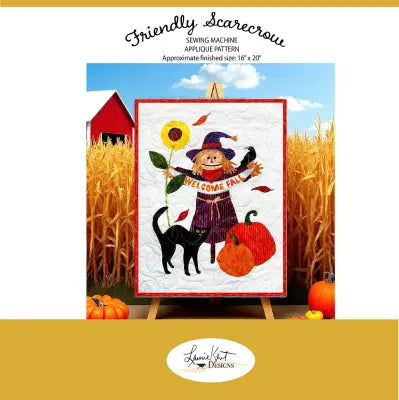 Friendly Sacrcrow - Sewing Applique Pattern