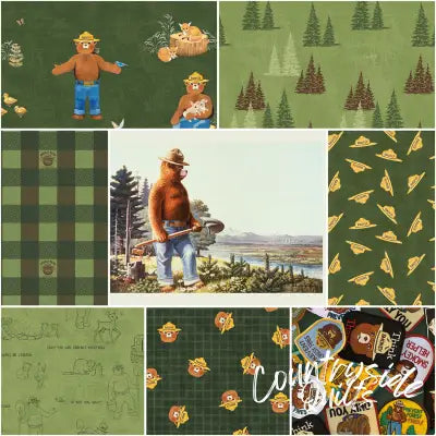 Friends of Smokey Bear 1 Yard Bundle Forest, 8pcs