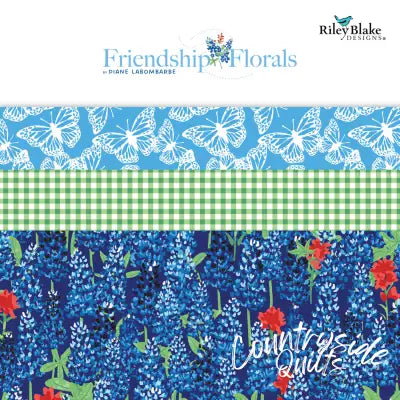 Friendship Florals 2.5in Strips, 40pcs/bundle