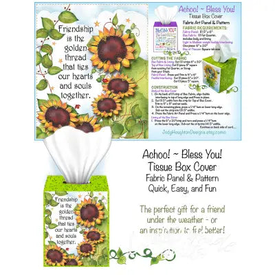 Friendship Tissue Box Panel and Pattern