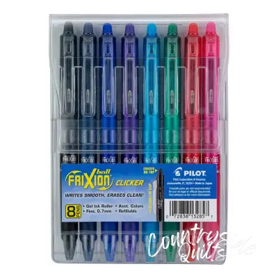 Frixion Clicker Erasable Gel Fine 8pk Pouch
