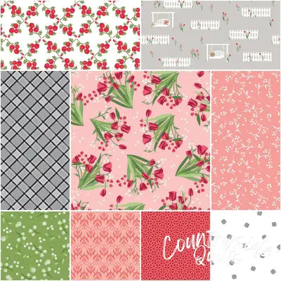 Front Porch 1 Yard Bundle Coral, 9pcs