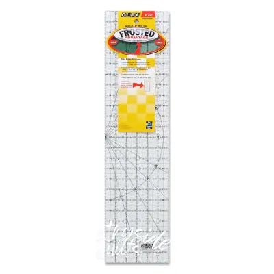Frosted Acrylic Olfa Ruler 6x24 - The Essential