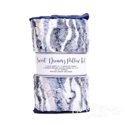 Frosted Himalayan Navy Luxe Cuddle Sweet Dreamz Pillow Kit