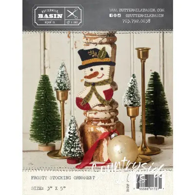 Frosty Stocking Ornament