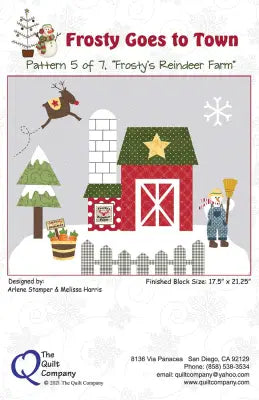 Frosty's Reindeer Farm - Frosty Block of the Month Pattern 5