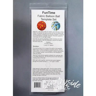 Fun Time 10in-Fabric Covered Balloon Ball Template Setin