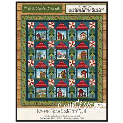 Fur-ever Home Book Panel Quilt Pattern
