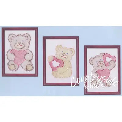 Fuzzy Bears Beginner Embroidery Kits