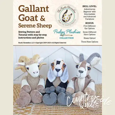 Gallant Goat and Serene Sheep Pudgy Plushie