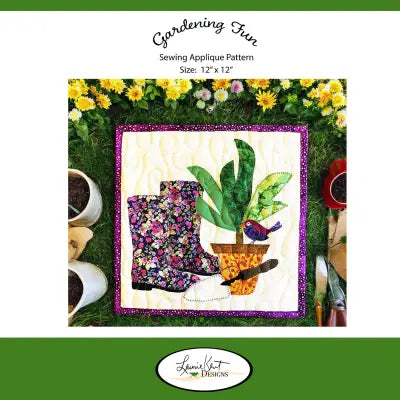Gardening Fun Sewing Applique Pattern