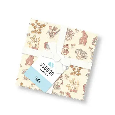 Gathering Light 5x5 organic cotton