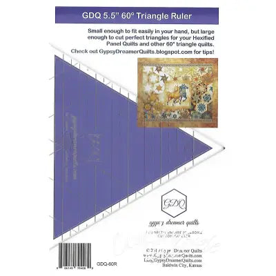 GDQ 5.5 60 Degree Triangle Ruler"