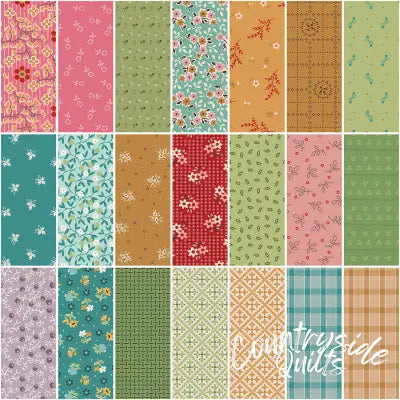 Gentler Times 1 Yard Bundle Tea Rose, 21pcs
