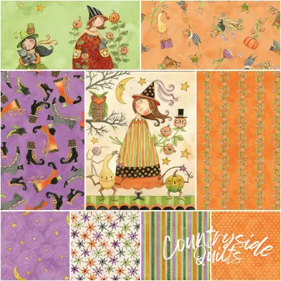 Ghoul Friends 1 Yard Bundle Green, 9 Pcs.