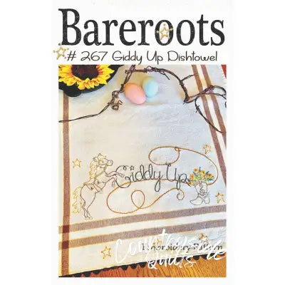 Giddy Up Embroidery Dishtowel Pattern