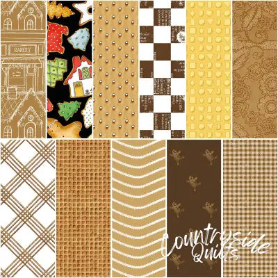 Gingerbread 1 Yard Bundle Gingerbread, 11 Pcs.