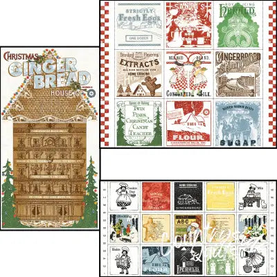 Gingerbread Panel Bundle, 3 Pcs.