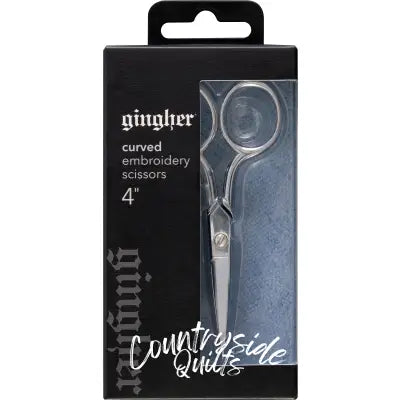 Gingher 4in Curved Embroidery Scissors