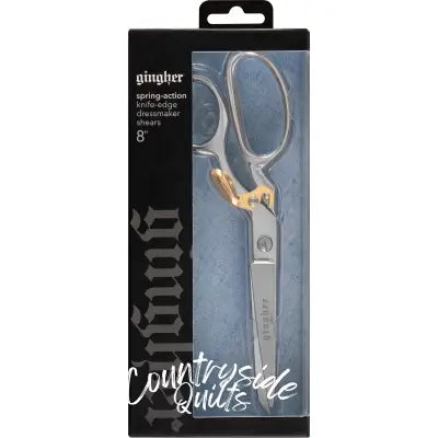 Gingher 8in Knife Edge Spring Action Dressmaker Shears