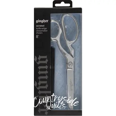 Gingher 8in Serrated/Knife Edge Dressmakers Shears