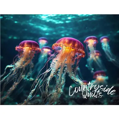 Glowing Jelly Fish Panel 20.5in x 17in