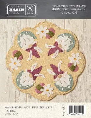 Gnome Penny Mats Thru the Year - April