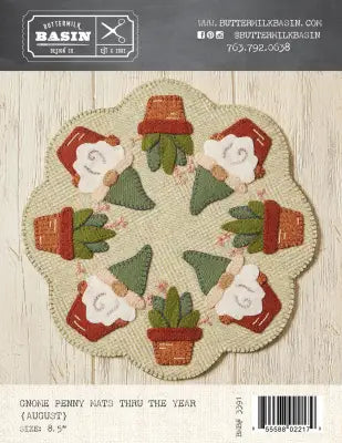 Gnome Penny Mats Thru the Year - August