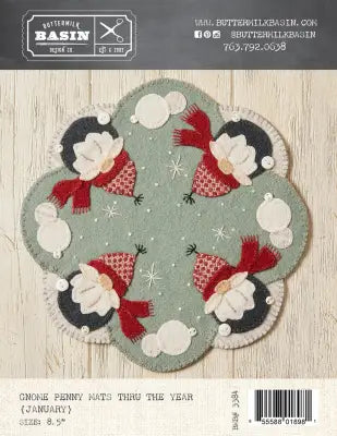 Gnome Penny Mats Thru the Year - January
