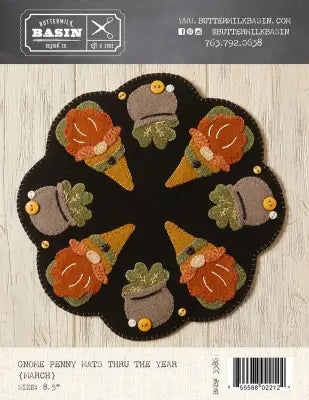 Gnome Penny Mats Thru the Year - March