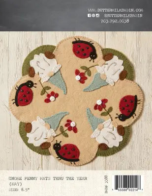 Gnome Penny Mats Thru the Year - May
