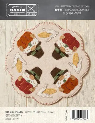 Gnome Penny Mats Thru the Year - November
