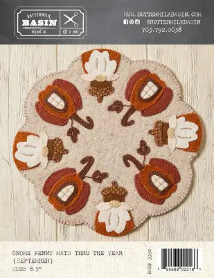 Gnome Penny Mats Thru the Year - September