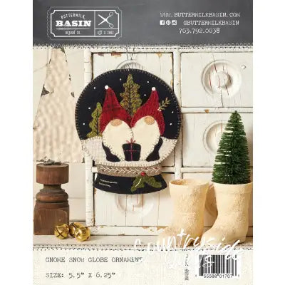 Gnome Snow Globe Ornament