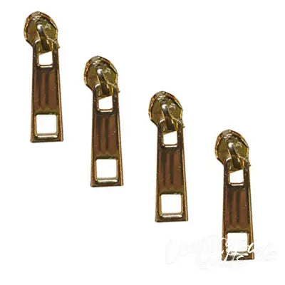 Gold Zipper Pulls, Pack of 4