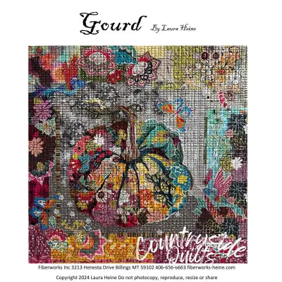 Gourd Collage Pattern by Laura Heine