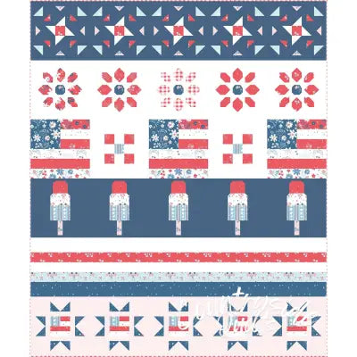 Gracey Larson The Blessing of Liberty Row Quilt Pattern