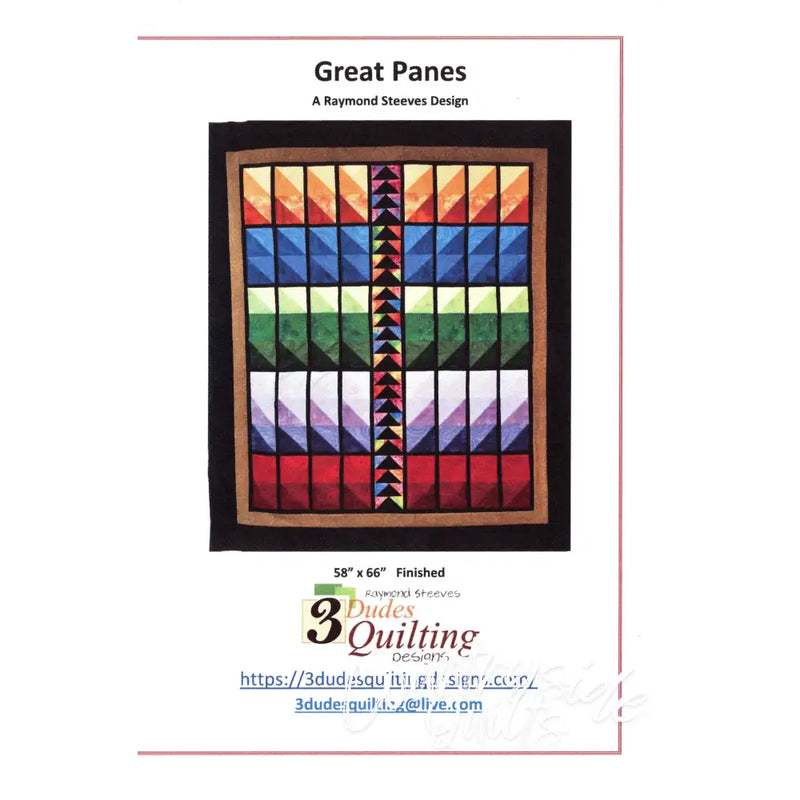 Great Panes Quilt Pattern featuring Triangles On A Roll