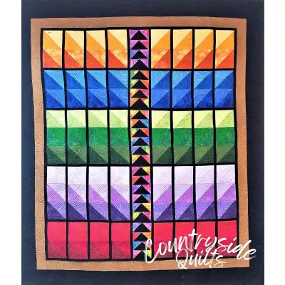 Great Panes Quilt Pattern featuring Triangles On A Roll