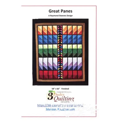 Great Panes Quilt Pattern featuring Triangles On A Roll