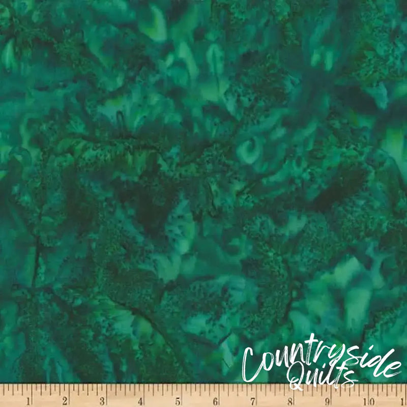 Green Mallard Watercolor Waves Wideback Fabric per yard