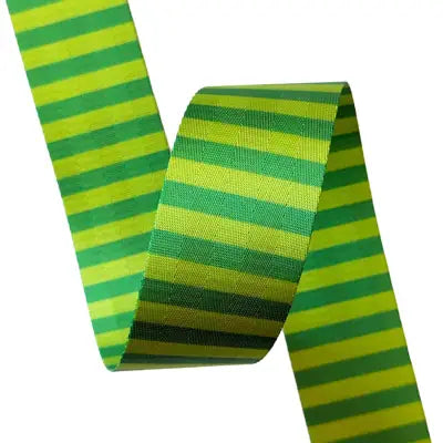 Green Stripe Webbing 2in x 12yds