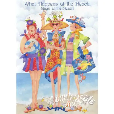 Greeting Card - What Happens At The Beach